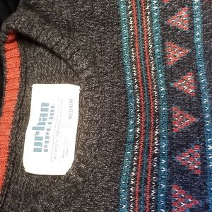 URBAN PIPELINE SWEATER Size M RUST/GRAY SOUTHWEST PATTERN